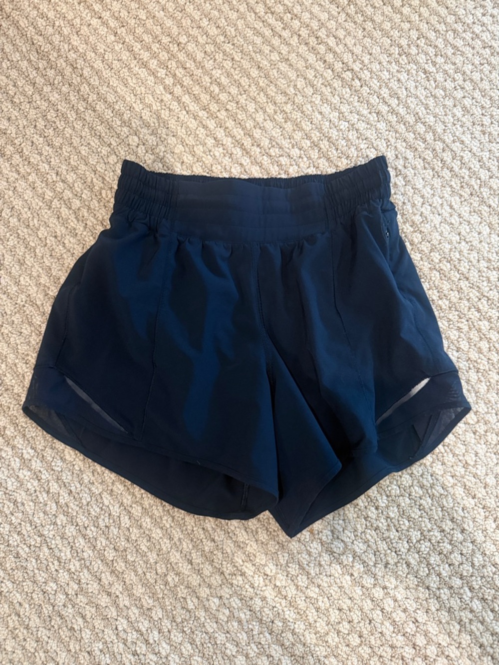 Lululemon Hotty Hot High Rise Short- True Navy- size 4